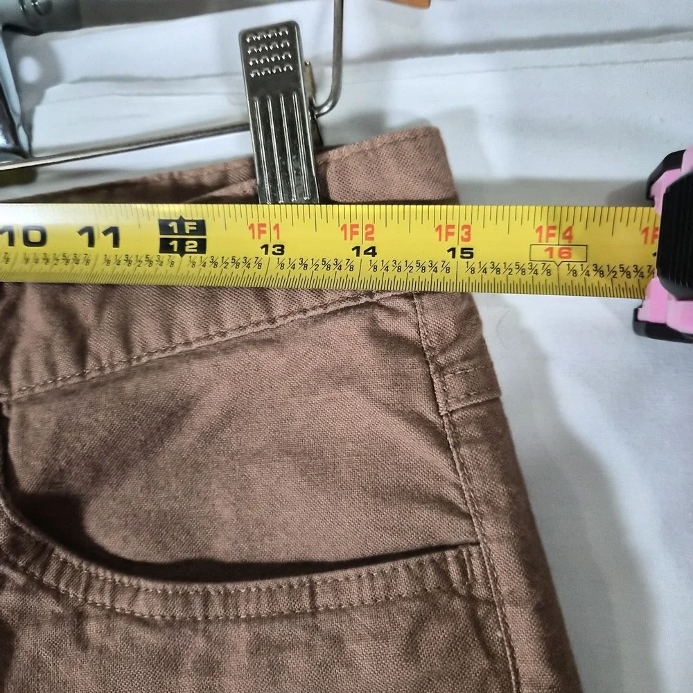 The North Face Men's Size 30 Brown Canvas Pants Straight Leg Outdoor Hiking